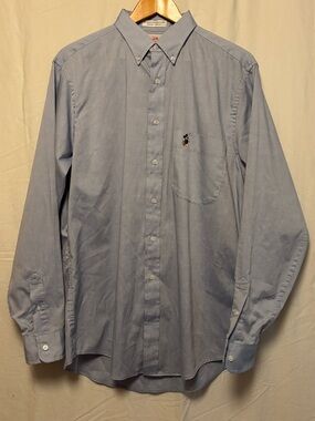 Light blue 90s-2000’s Disney store long sleeve button up embroidered
